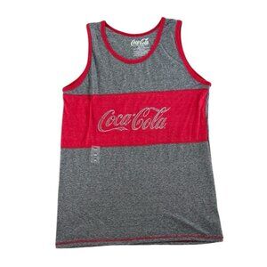Coca Cola Store Men’s Size 2XL Gray Red Tank Top Sleeveless Shirt XXL XXLarge T2